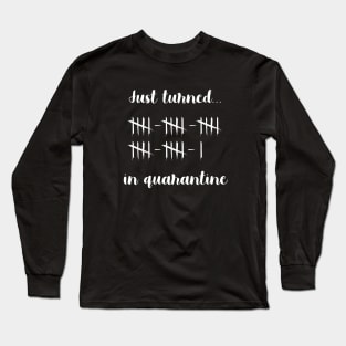 Just Turned 26 In Quarantine Humor Birthday Shirt Long Sleeve T-Shirt